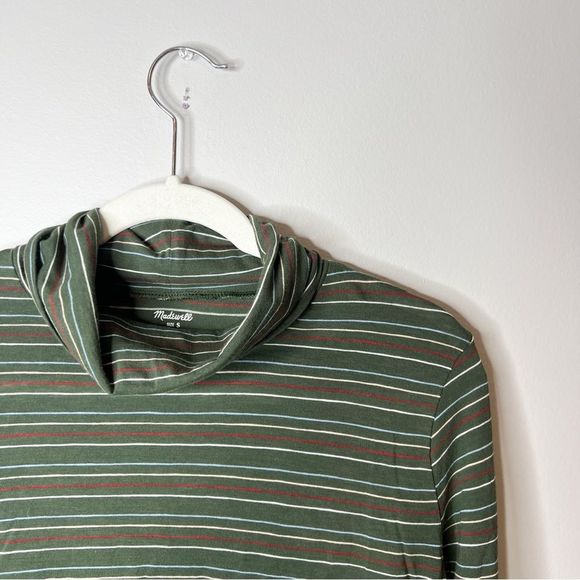 Madewell Whisper Cotton Turtleneck in Ivorton Stripe - Picture 8 of 8